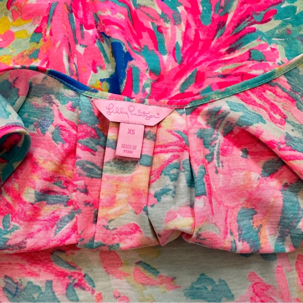 Lilly Pulitzer Kinsey Tank Palm Beach Coral - Picture 5 of 6
